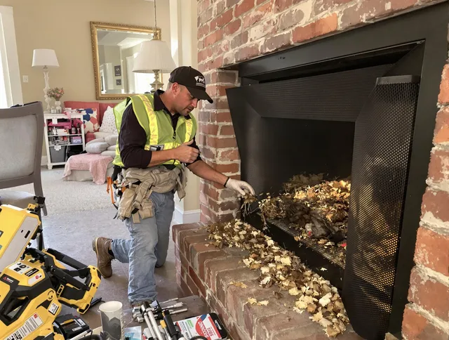 Safe screening installation by Richmond Hill Chimney Sweep in Richmond Hill, GA