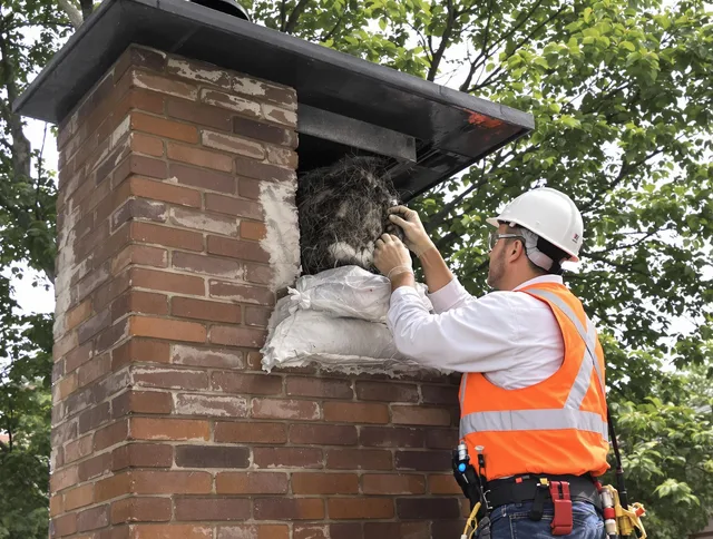 Humane removal of debris and animals by Richmond Hill Chimney Sweep in Richmond Hill, GA