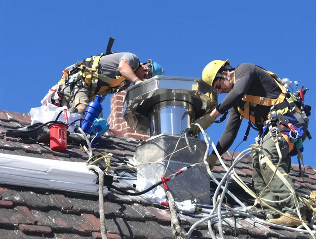 Protective chimney cap installed by Richmond Hill Chimney Sweep in Richmond Hill, GA