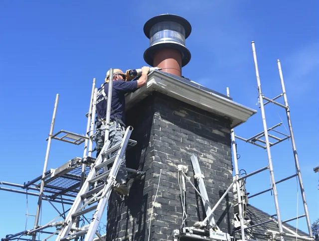 Sturdy chimney crown finished by Richmond Hill Chimney Sweep in Richmond Hill, GA