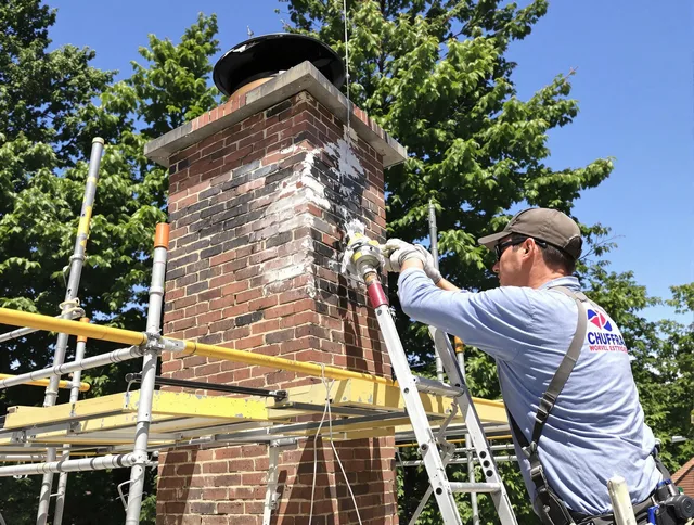 Structural chimney repair by Richmond Hill Chimney Sweep in Richmond Hill, GA