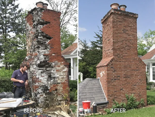 Richmond Hill Chimney Sweep performing a full chimney restoration in Richmond Hill, GA
