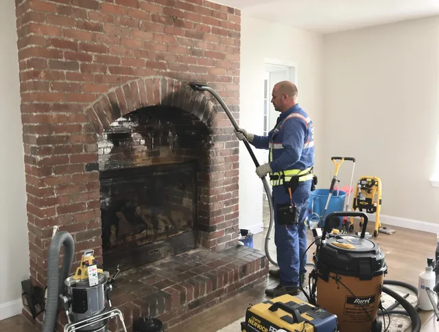 Richmond Hill Chimney Sweep expert performing detailed chimney sweep in Richmond Hill, GA