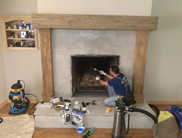 Detailed creosote removal process by Richmond Hill Chimney Sweep in Richmond Hill, GA