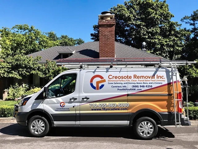 Richmond Hill Chimney Sweep technician removing creosote safely in Richmond Hill, GA