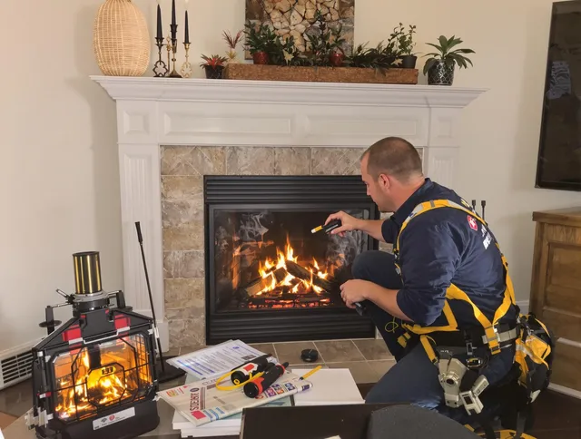 Safety-focused fireplace inspection by Richmond Hill Chimney Sweep in Richmond Hill, GA