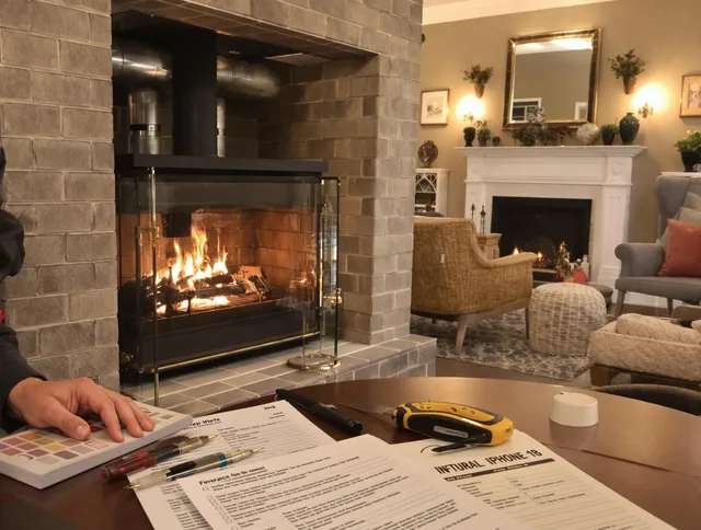Richmond Hill Chimney Sweep verifying fireplace safety measures in Richmond Hill, GA