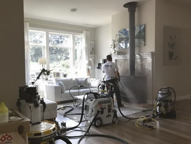 Soot removal service by Richmond Hill Chimney Sweep for a fireplace in Richmond Hill, GA