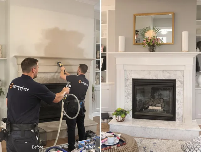 Professional soot removal by Richmond Hill Chimney Sweep team in Richmond Hill, GA